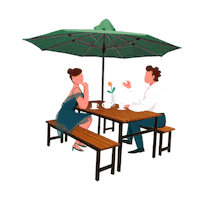 Date Dining Sticker by Nuvali