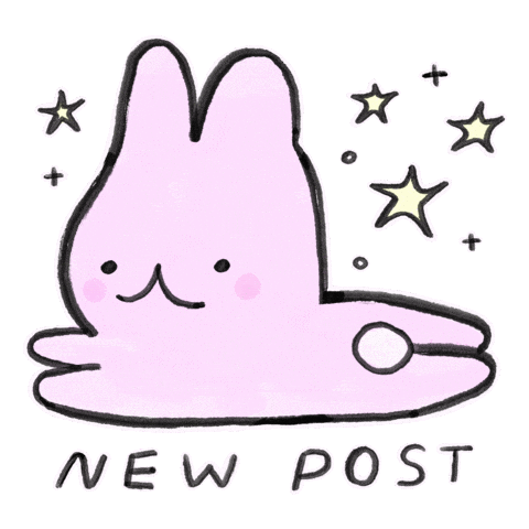 vonchons giphyupload cute new post bunny Sticker