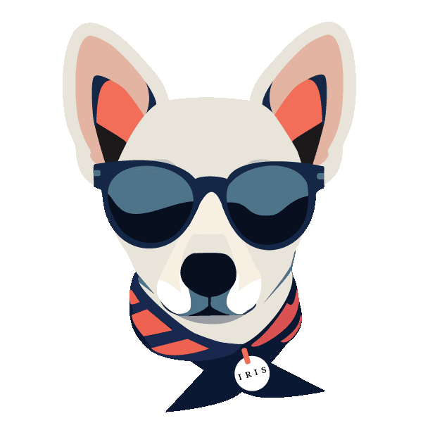 irisvisualgroup dog fashion cool sunglasses Sticker