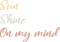 Sunshine On My Mind Sticker