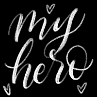 MoiraSchweiger hero chalk held myhero GIF