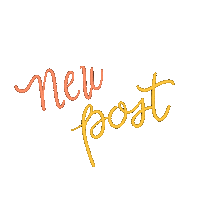 elanacamillecreates new new post post lettering Sticker