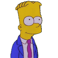 The Simpsons Wink Sticker