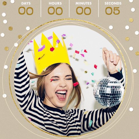 countdown party time GIF