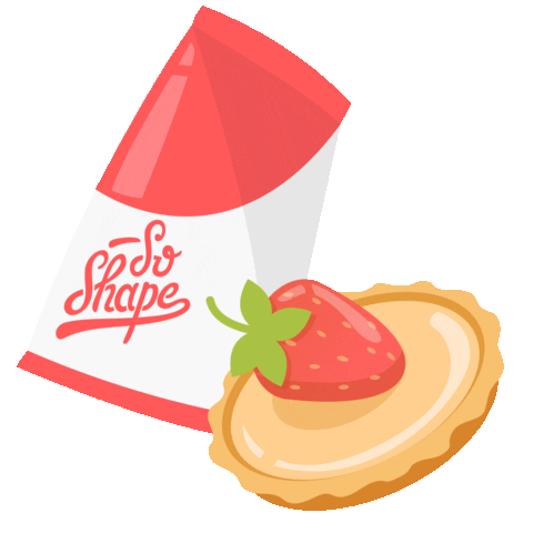 shake strawberry Sticker by SoShape