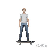 3dskatetricks skate skateboard skateboarding street Sticker