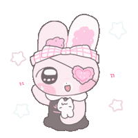 Sorry Bunny Sticker