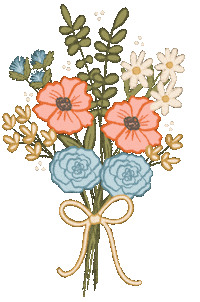 Flowers Bouquet Sticker by littleevergreenco