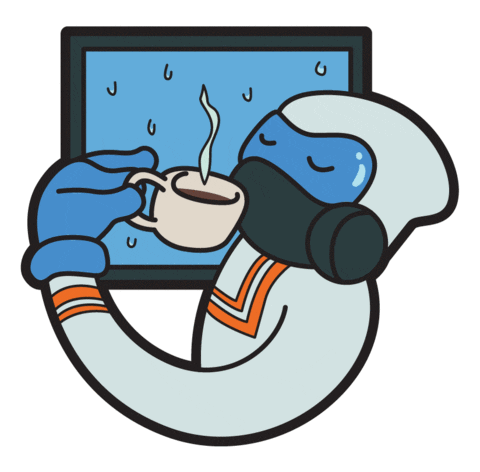 Rainy Day Coffee Sticker by shieldtecph