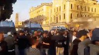Riot Police Block Anti-EU Protesters in Rome