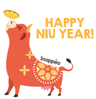 Happy Chinese New Year Dairy Free Sticker by Snappea