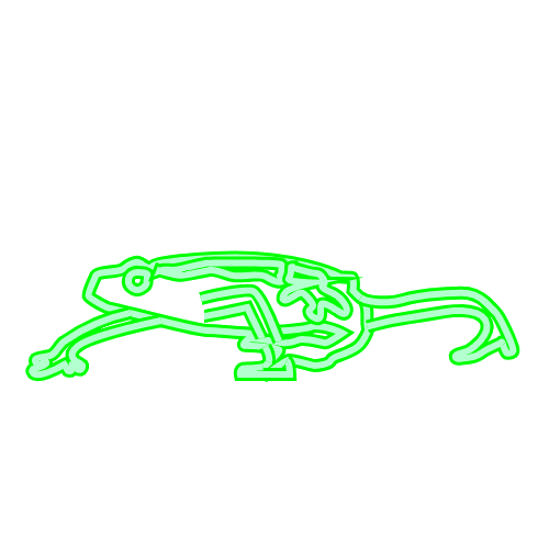 Walking Frog Sticker