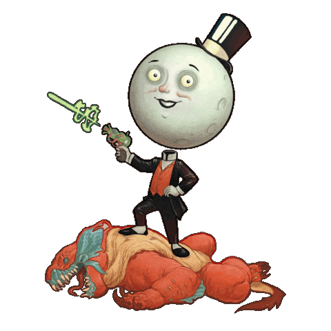 Moon Man Loop Sticker by Xbox