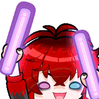 annieiscringe party rave glowstick annieiscringe Sticker