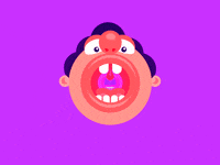 3D Screaming GIF by Tony Babel