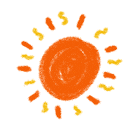 Happy Day Sun Sticker by CottonInk