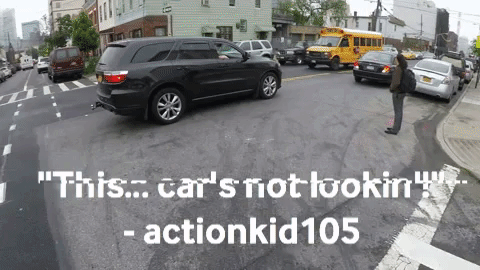 cars sidewalk GIF
