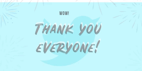 twitter thank you GIF by Winnie Sun