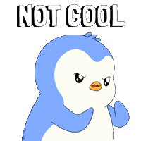 Angry Not Cool Sticker by Pudgy Penguins
