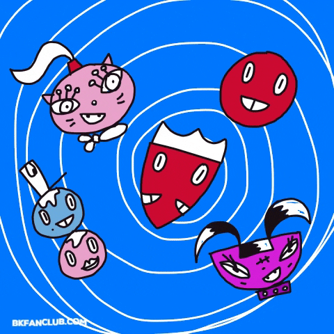 BikiniKat fun ice cream vortex rabbit hole GIF