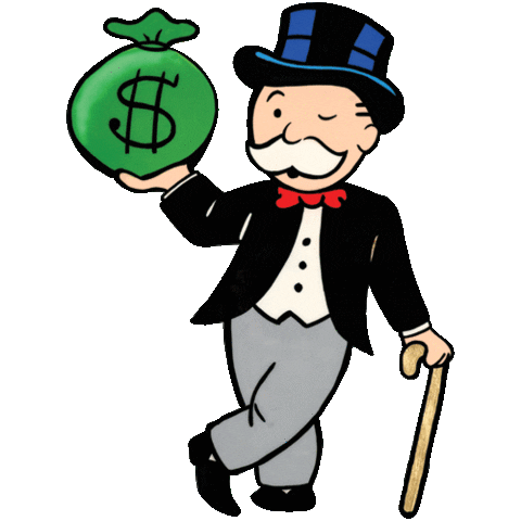 Invest Richie Rich Sticker by Eden Fine Art Gallery