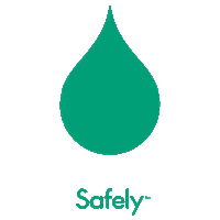 getsafely logo green water shake Sticker