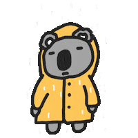 Sad Rain Sticker by BayaBaya._.club