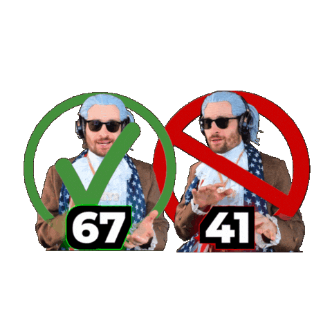 6 7 Sticker
