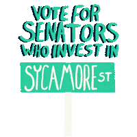 Invest Senate Race Sticker by Creative Courage