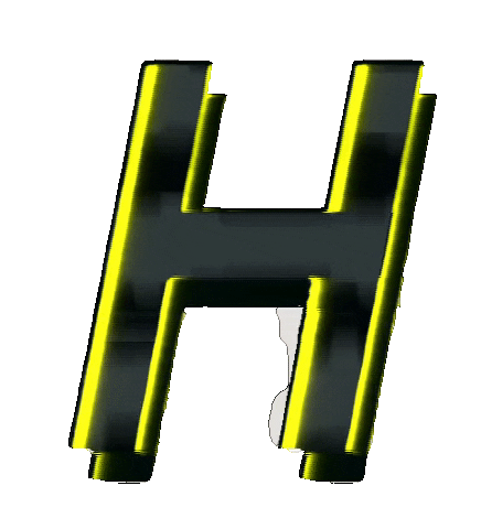 Glitch Alphabet Sticker by #BASILIO