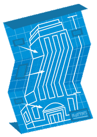 Construction Blueprint Sticker by stidwel