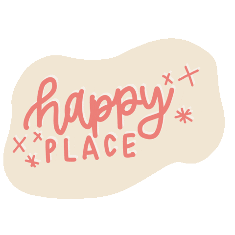 Happy Place Sticker by eerseart
