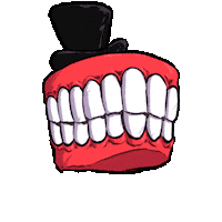 Teeth Circus Sticker