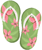 Flip Flop Summer Sticker