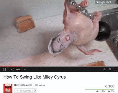 Swinging Miley Cyrus GIF