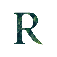 Leaf R Sticker by raelkorea