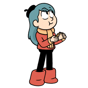 Aniron89 giphyupload blue hair hilda hilda the series Sticker
