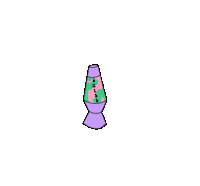egatelier chill 70s groovy lavalamp Sticker