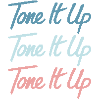 work out logo Sticker by Tone It Up