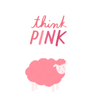 Think Pink Fashion Sticker by Ana Lu