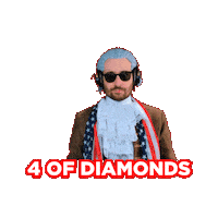 Four Of Diamonds Sticker