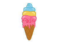 Ice Cream Eating Sticker by the.bunny.tail