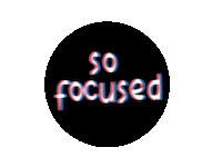 So Focused Sticker by realdogbox