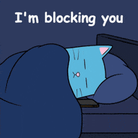 Blue Cat Nopecat GIF