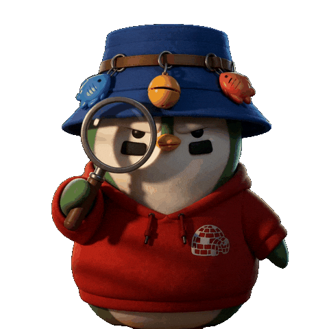 Penguin Looking Sticker by Zaddy