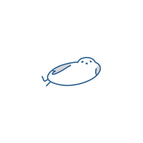 treebbit run bird lazy whale Sticker