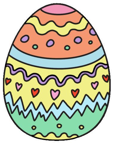 Happy Easter Eggs Sticker by golden freckles