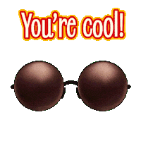 happy glasses Sticker by Munchmallow