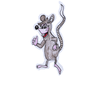 Mask Rat Sticker by fpdn