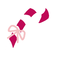 Candy Cane Christmas Sticker